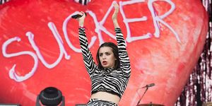Charli XCX performs on stage at Finsbury Park on July 5, 2015 in London | ELLE UK