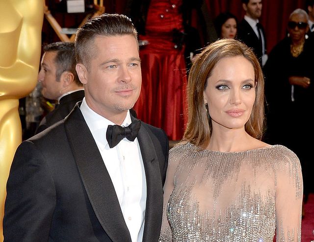 Brad Pitt and Angelina Jolie at the Academy Awards, 2014