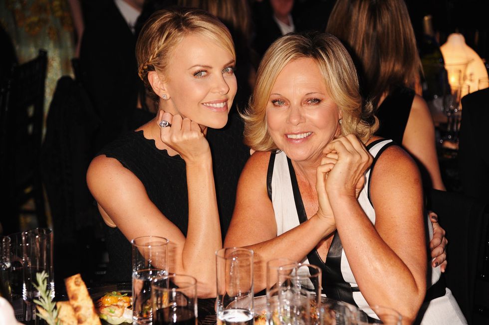 Charlize Theron and her mother, Gerda