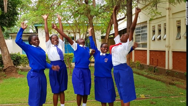 The five girls from Kenya will be representing Africa in the annual Technovation challenge in San Francisco | ELLE UK