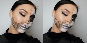 Melted Face Halloween Make-Up