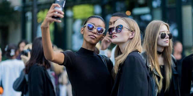 Models taking selfie | ELLE UK