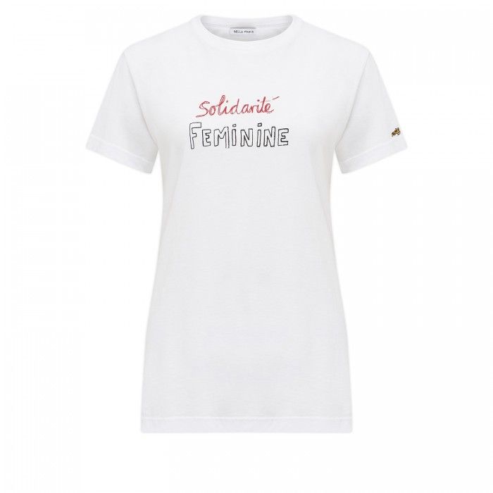 T-shirt, White, Clothing, Sleeve, Product, Text, Top, Active shirt, Font, Neck, 