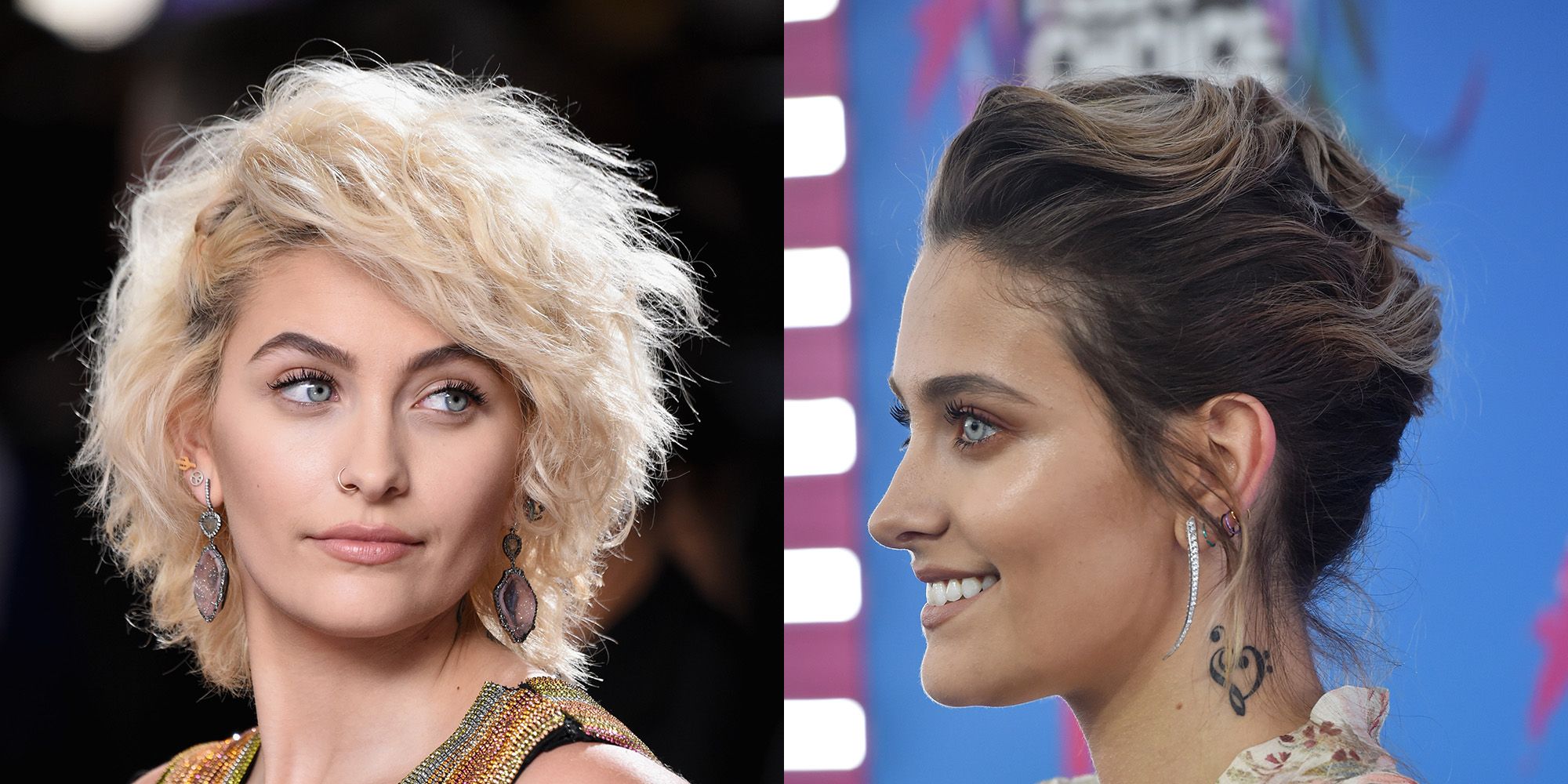 Celebrity Hair Transformations Long Short Brunette Blonde