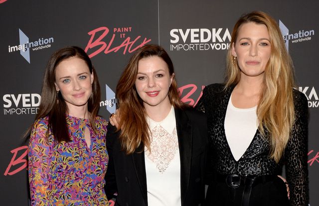 Alexis Bledel, writer/director/producer Amber Tamblyn, and Blake Lively attend the 'Paint It Black' New York premiere at The Museum of Modern Art in May, 2017 in New York City | ELLE UK