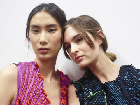 image Models backstage at Botega Veneta, Fashion Week