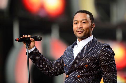 Singer John Legend performs on stage at the 'Chime For Change: The Sound Of Change Live' Concert at Twickenham Stadium on June 1 in London | ELLE UK