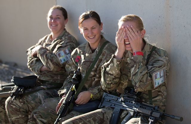 Female soldiers in British Army