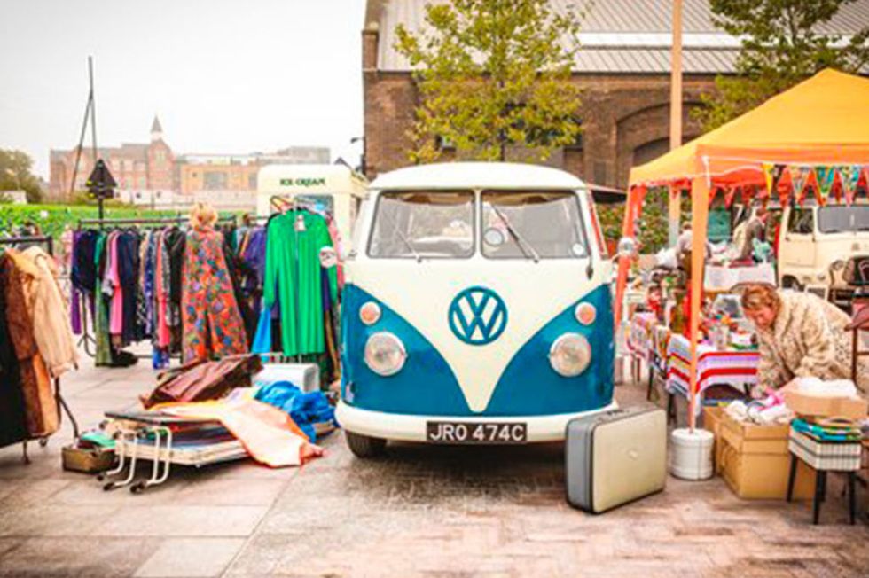 The Classic Car Boot Sale, Granary Square, King's Cross, London