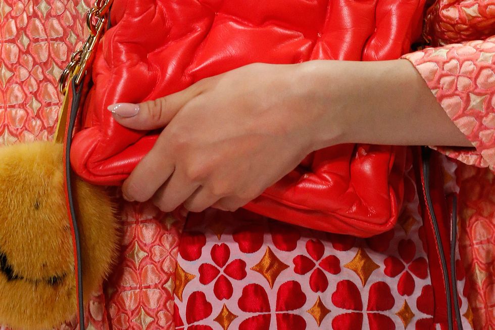 Red, Peach, Textile, Hand, Leather, Flesh, Coquelicot, Jacket, 
