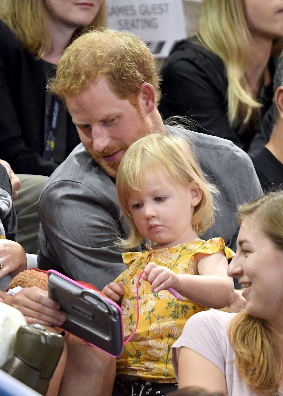 Prince Harry and toddler | ELLE UK