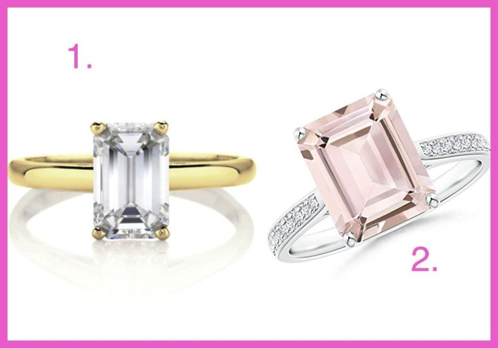 Fashion accessory, Jewellery, Product, Pink, Gemstone, Diamond, Platinum, Engagement ring, Metal, Rectangle, 