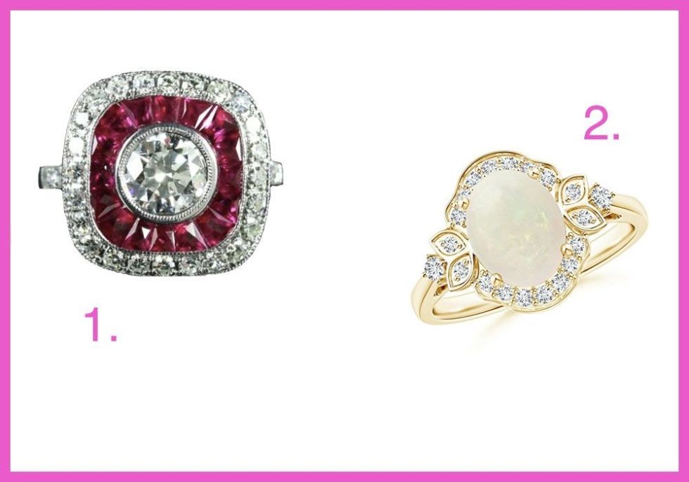 Jewellery, Fashion accessory, Gemstone, Body jewelry, Pink, Diamond, Earrings, Ruby, Magenta, Ring, 