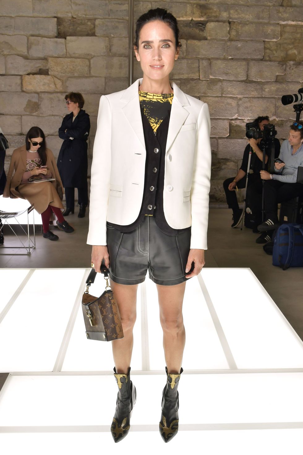 Gigi Hadid on Front Row at Louis Vuitton's PFW Men's Show