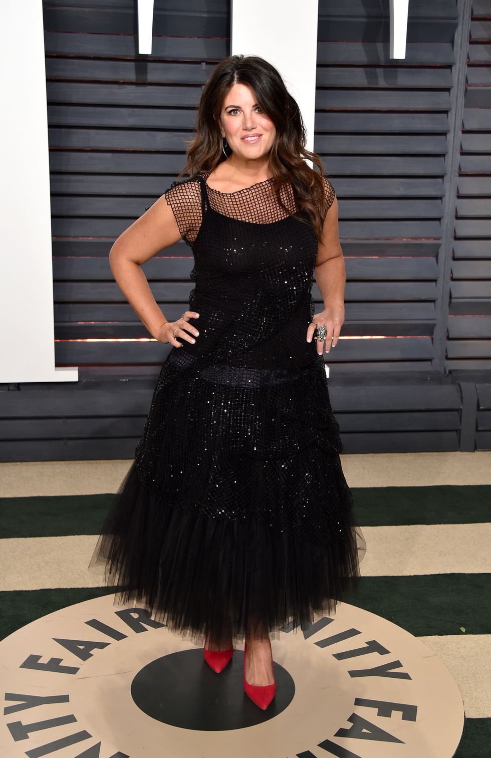 Monica Lewinsky at the 2017 Vanity Fair Oscar Party