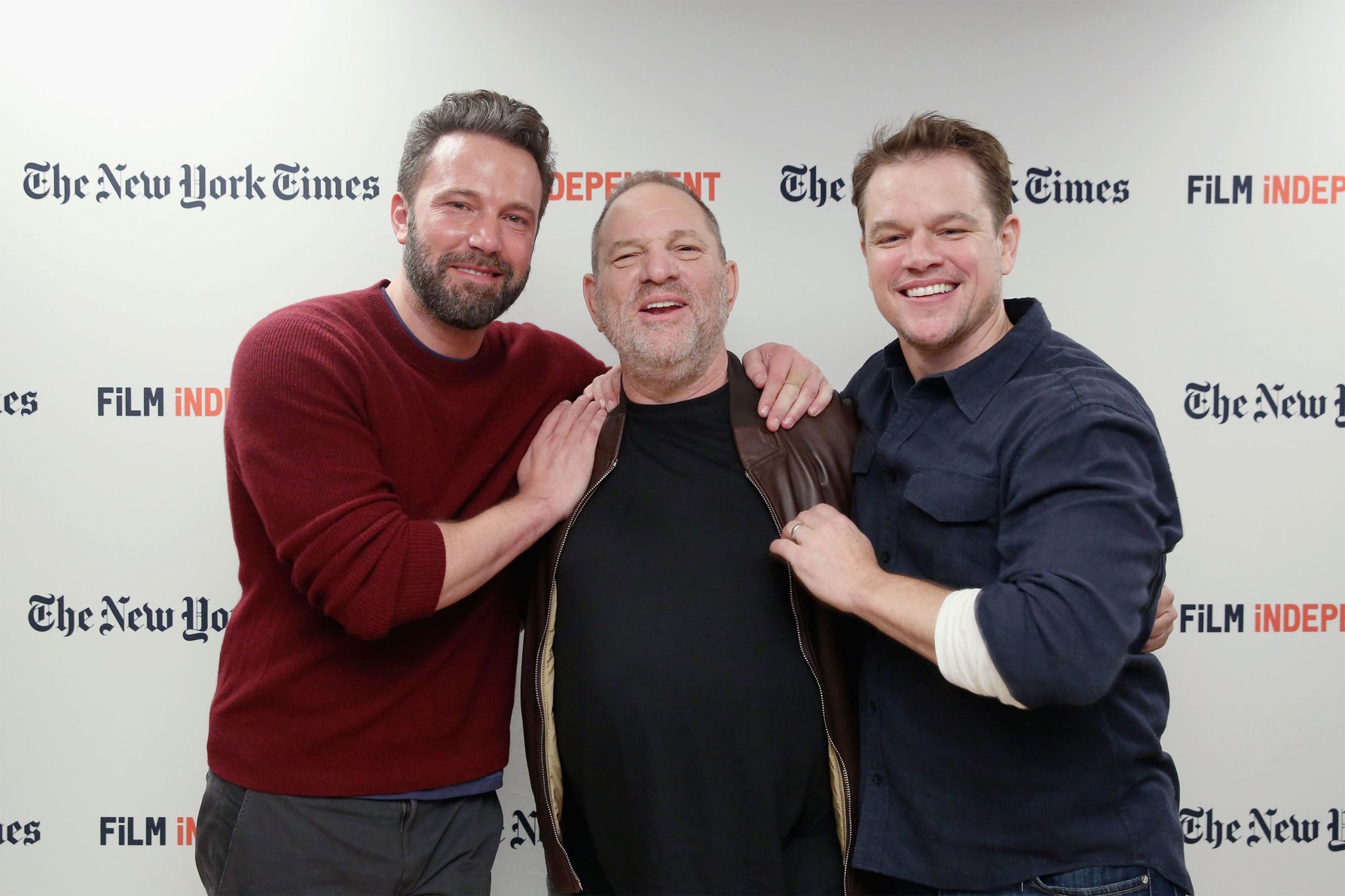 Ben Affleck, Harvey Weinstein and Matt Damon