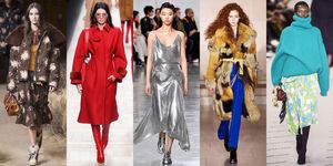 Fashion model, Fashion, Clothing, Runway, Fur, Overcoat, Outerwear, Haute couture, Coat, Footwear, 