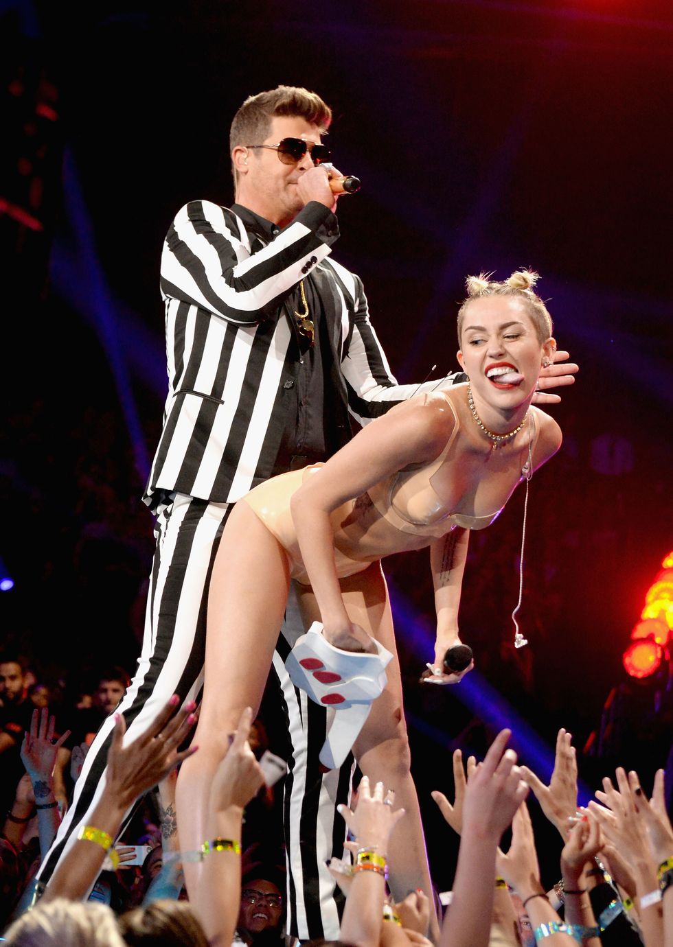 Robin Thicke and Miley Cyrus