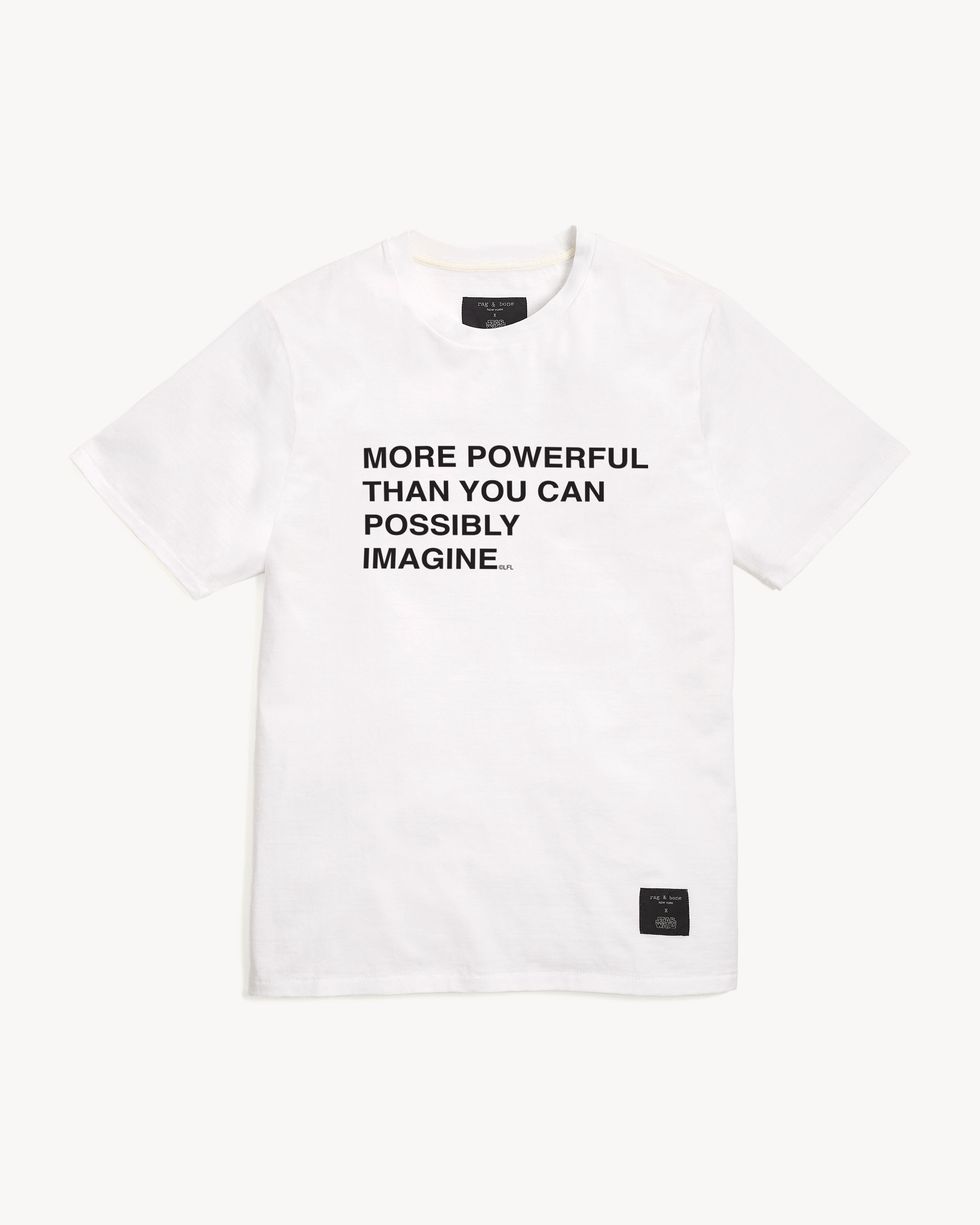 T-shirt, White, Clothing, Product, Text, Sleeve, Top, Font, Active shirt, Brand, 