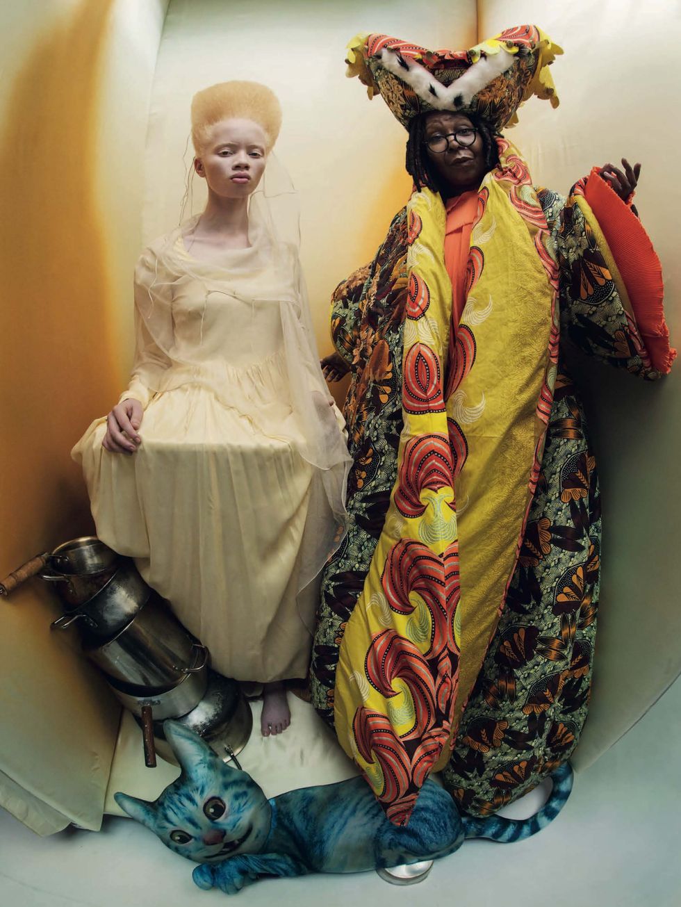 Thando Hopa and Whoopi Goldberg