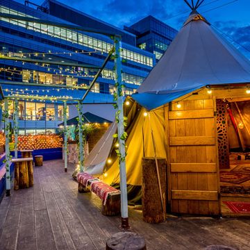 Morocco Medina pop up , The Queen of Hoxton rooftop , London