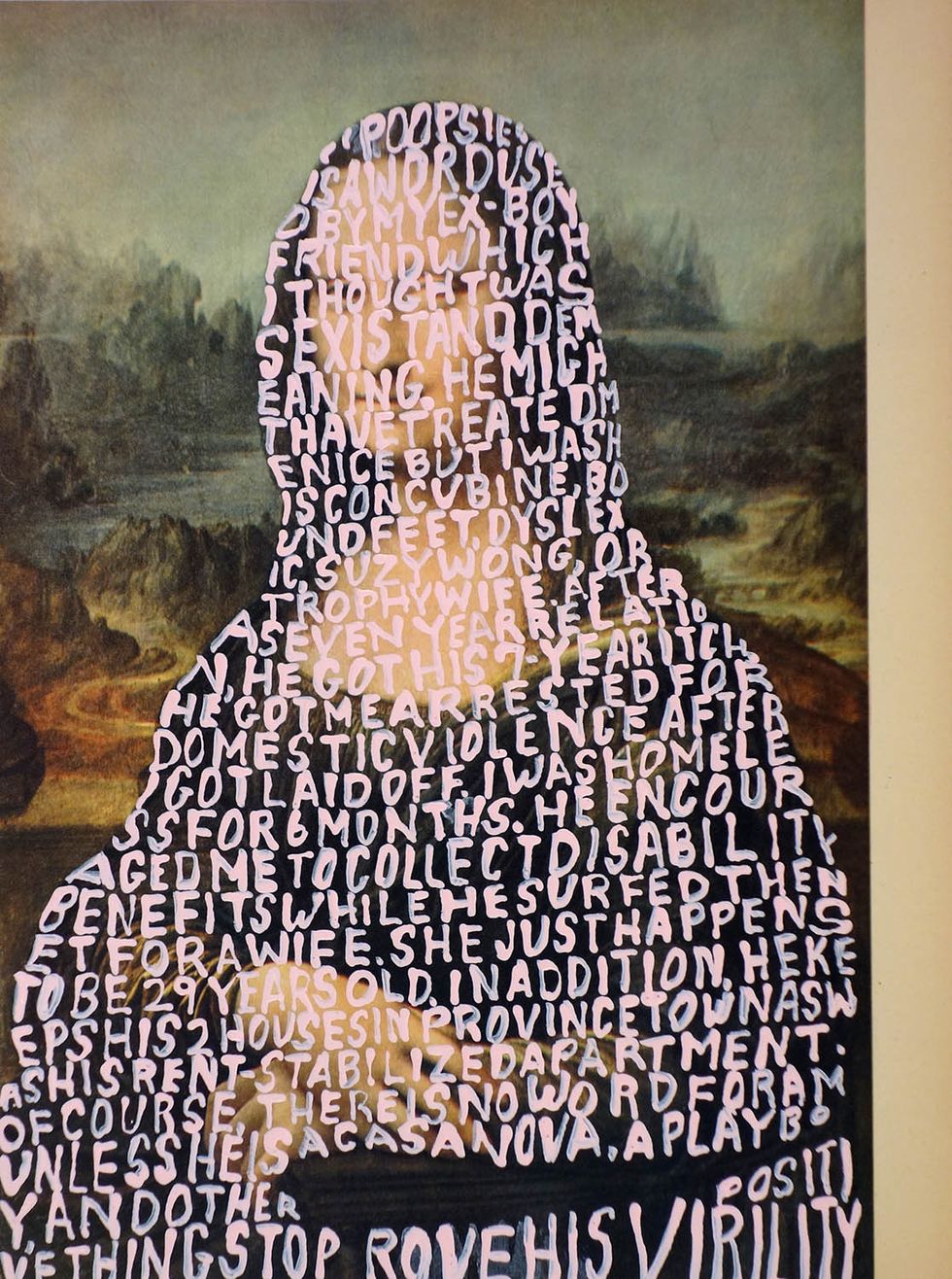 Women Words 51 Da Vinci by Betty Tompkins | ELLE UK