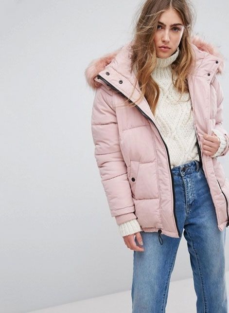 Clothing, Outerwear, Jacket, Jeans, Skin, Coat, Pink, Beauty, Blond, Fashion, 
