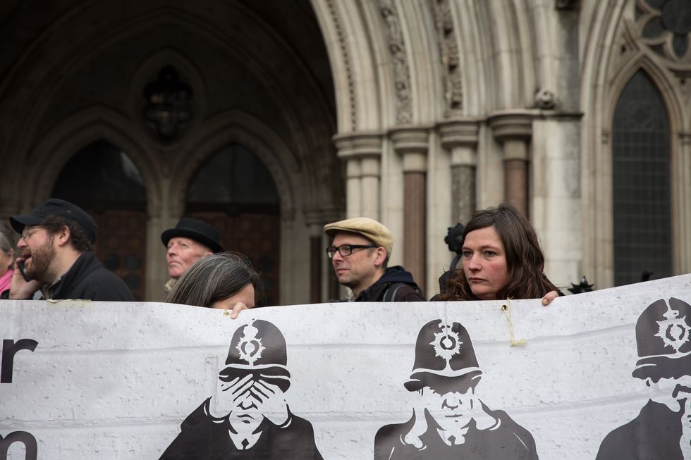 Outside the Royal Courts of Justice where the undercover policing inquiry is taking place | ELLE UK