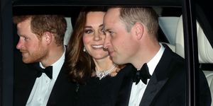 Kate Middleton, Prince William and Prince Harry - kate wears the Queen's pearl choker