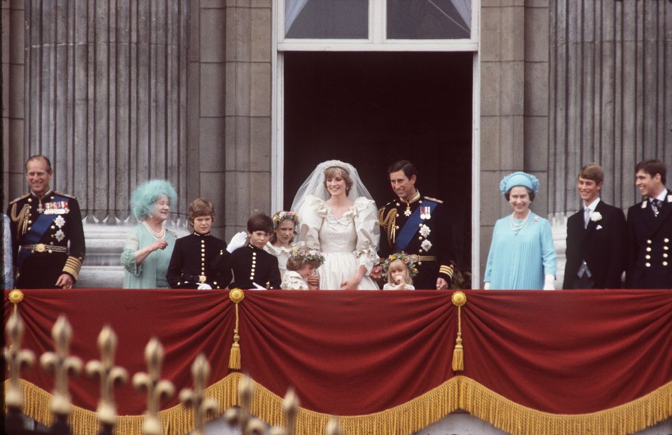 Princess Diana and Prince Charles on their wedding day in 1981 | ELLE UK