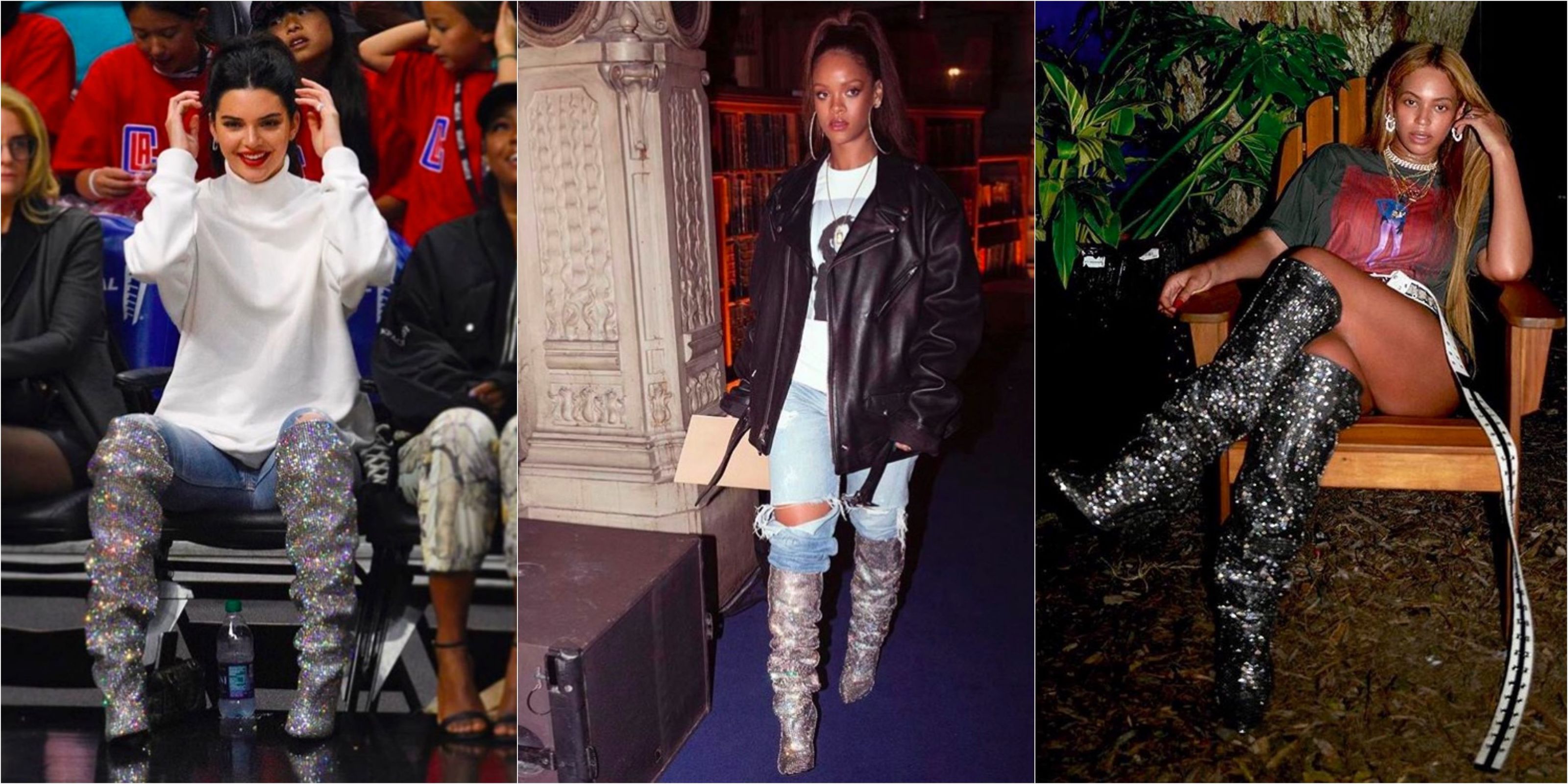 rihanna saint laurent boots