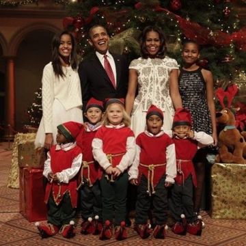 The Obama Christmas Family Picture | ELLE UK