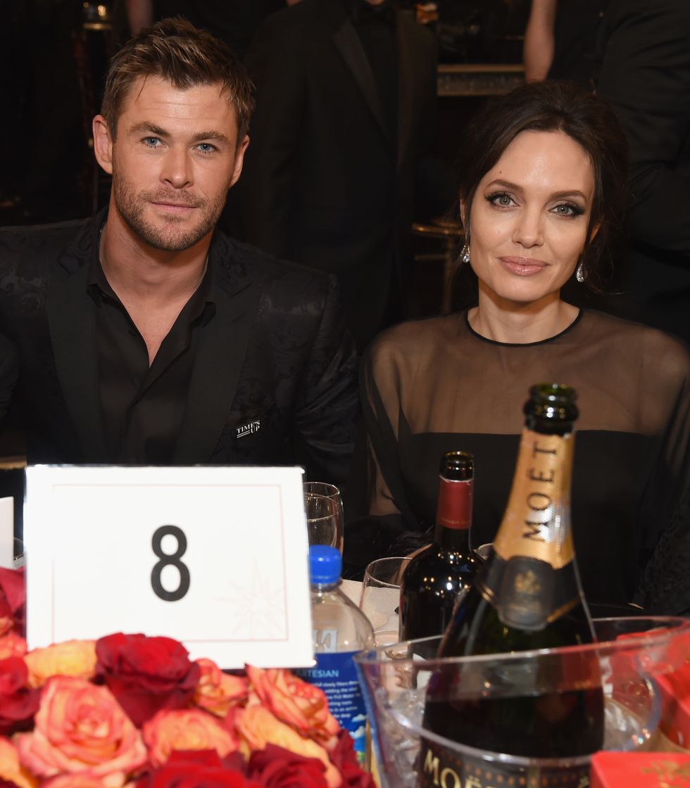 Chris Hemsworth, Angelina Jolie, Golden Globes 2018