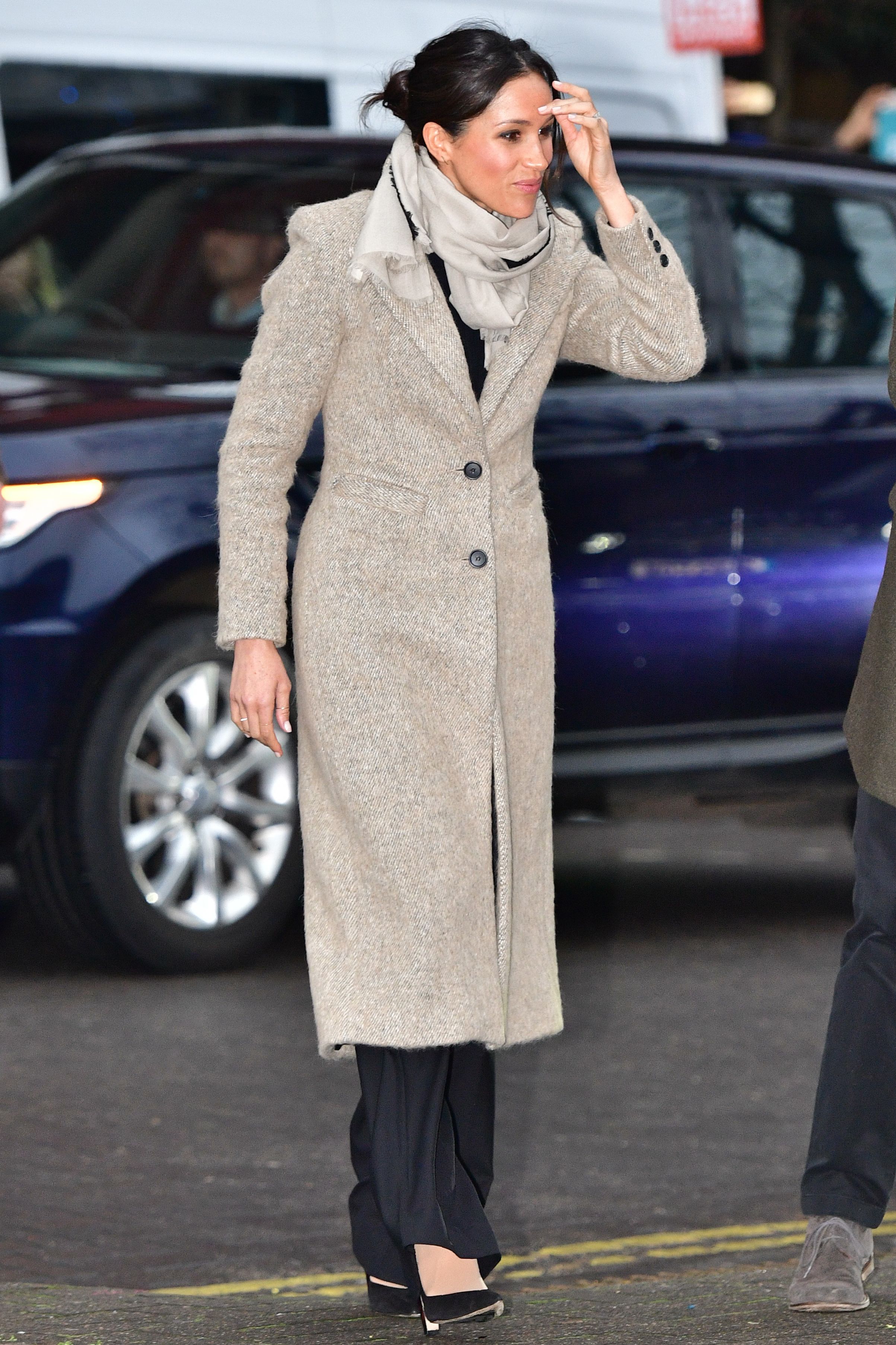 Meghan markle camel on sale coat