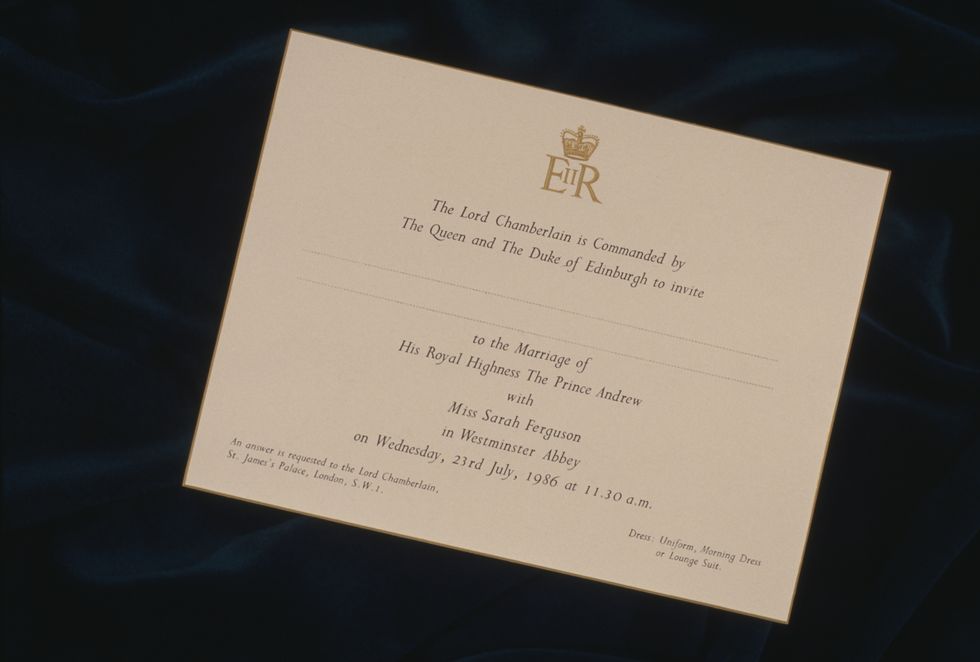 Royal wedding invitations | ELLE UK