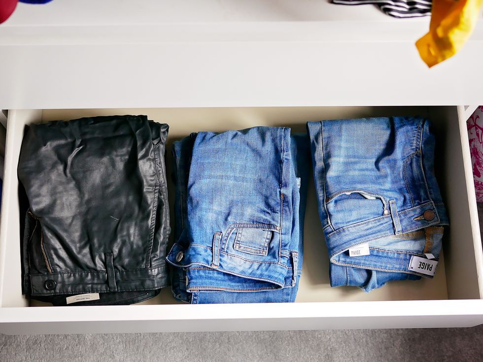 Blue, Product, Denim, Textile, Pocket, Clothes hanger, Balloon, Brand, jean short, Leather, 