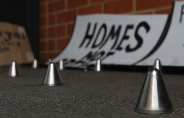 anti-homeless spikes