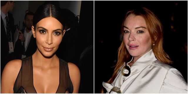 Kim Kardashian West and Lindsay lohan