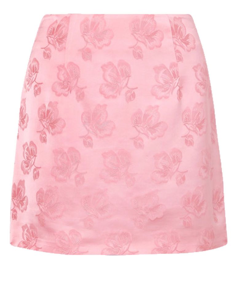 pink, alexa chung, mini skirt