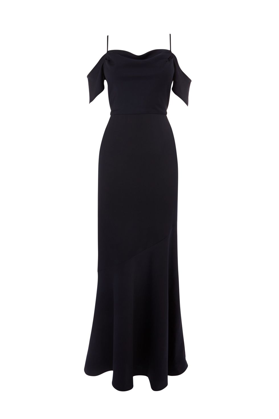 Sleeve, Dress, Standing, One-piece garment, Formal wear, Day dress, Black, Costume design, Cocktail dress, Gown, 