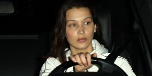 Bella HAdid in car