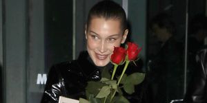 Bella Hadid With Red Roses