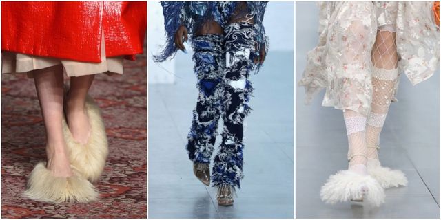 Shaggy shoes are trending at London Fashion Week | ELLE UK