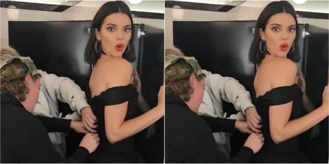 Kendall Jenner zip broken