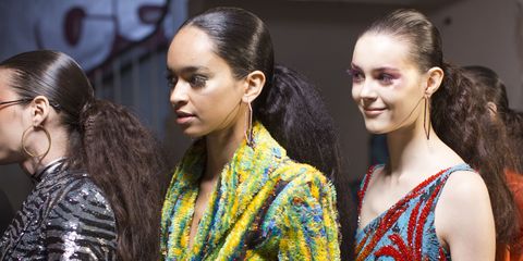 The 'Explosion' Ponytail Is London Fashion Week's Hottest Hairstyle