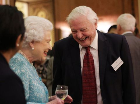 Queen Elizabeth II and David Attenborough