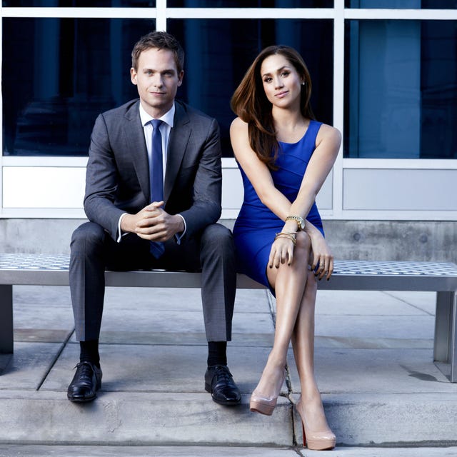 Patrick J Adams and Meghan Markle in Suits