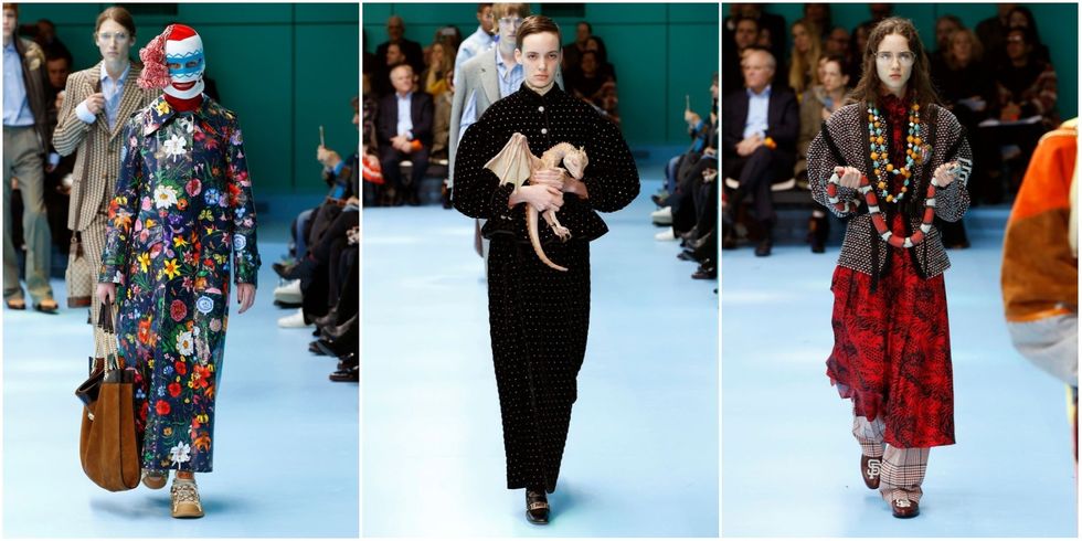 Gucci models carried their severed heads down the runway in Milan