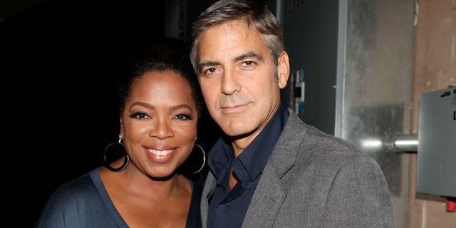 Oprah Winfrey and George Clooney | ELLE UK