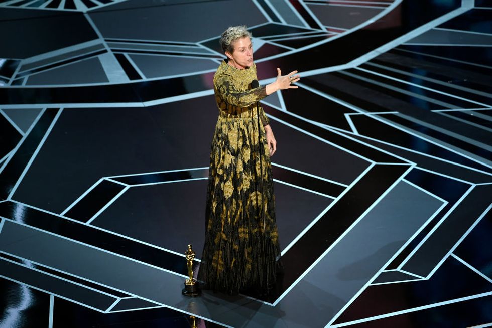 Frances McDormand Oscars 2018 acceptance speech
